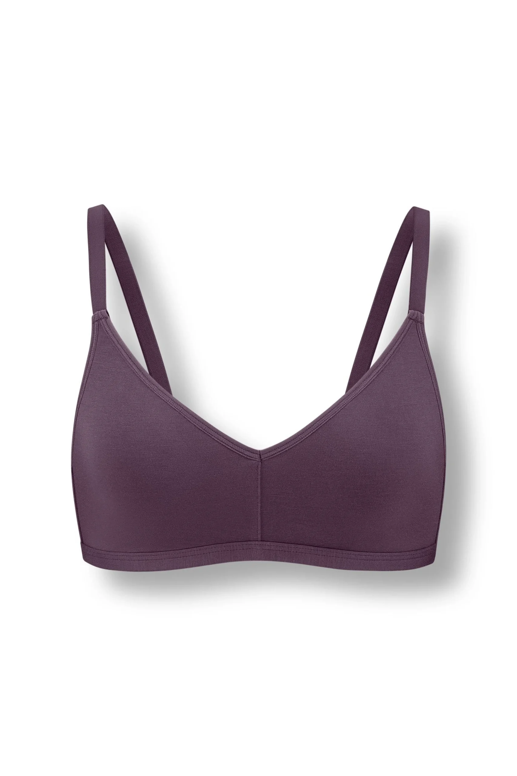 Women's V-Neck Bra in Currant