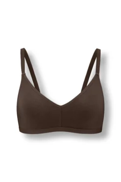Women's V-Neck Bra in Toffee
