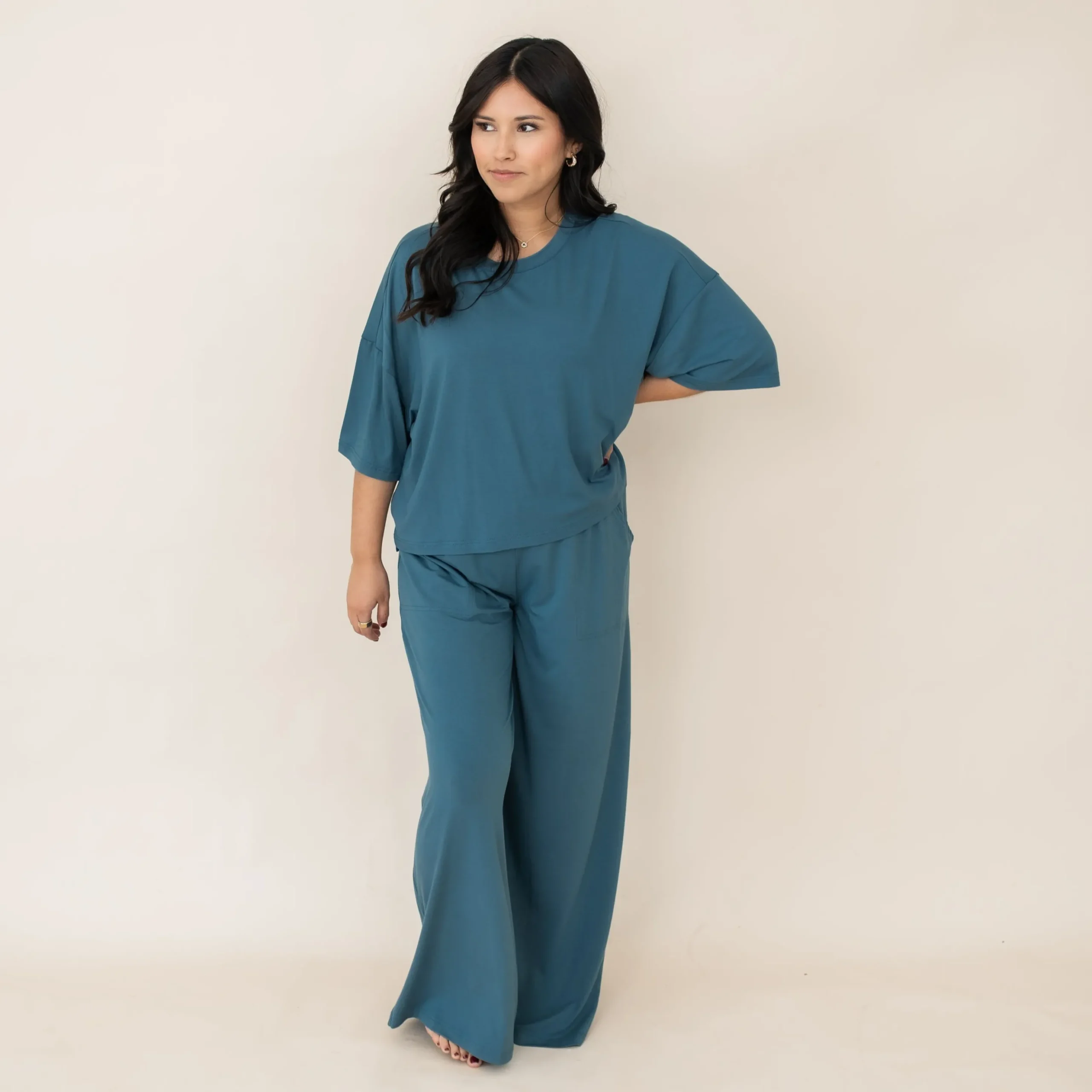 Women's Wide Leg Pant in Atlantic