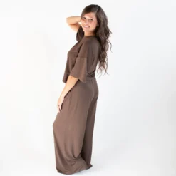 Women's Wide Leg Pant in Espresso