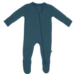 Zippered Footie in Atlantic