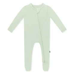 Zippered Footie in Basil