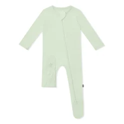Zippered Footie in Basil