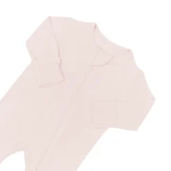 Zippered Footie in Blush