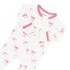 Zippered Footie in Bow