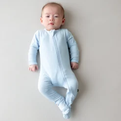 Zippered Footie in Breeze