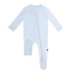 Zippered Footie in Breeze