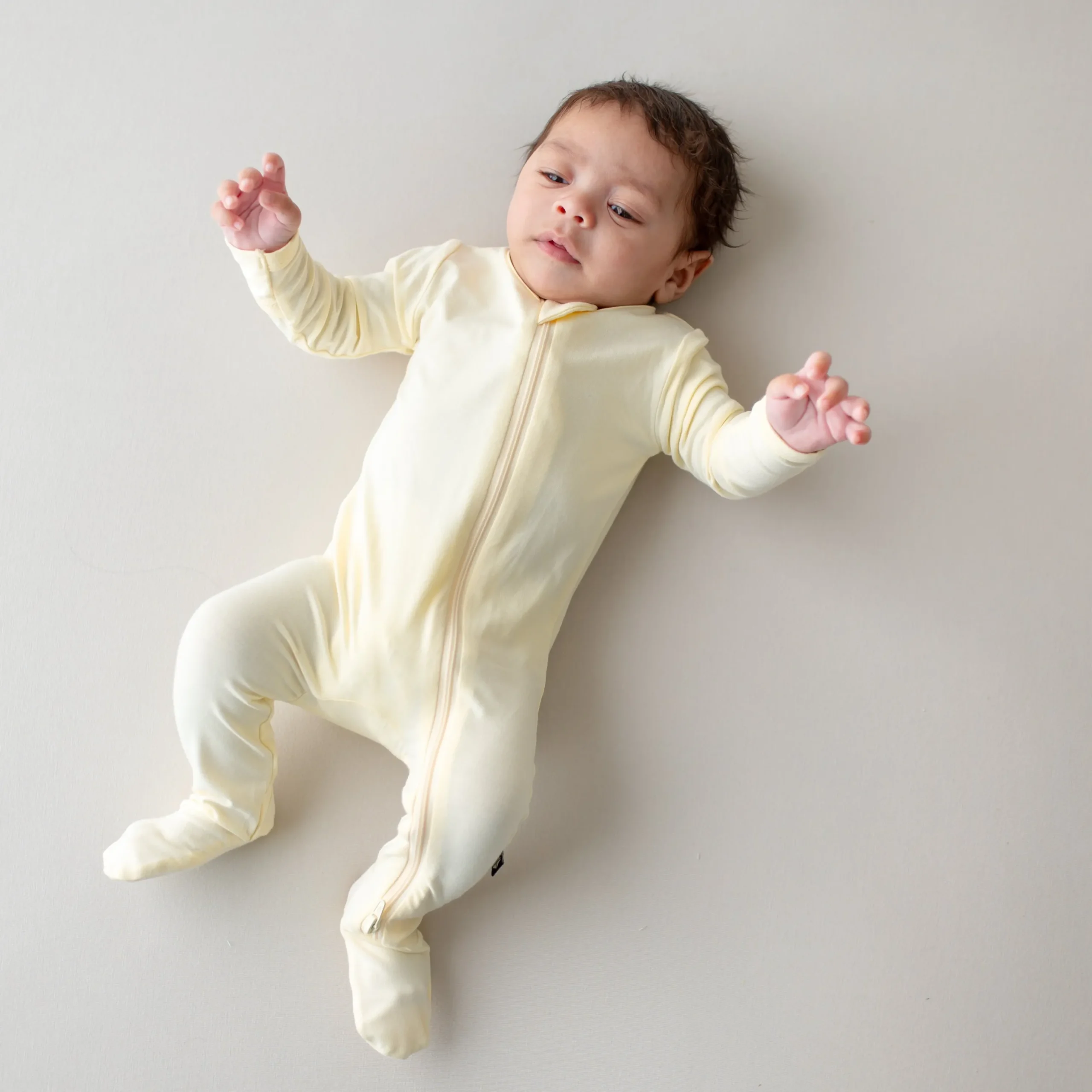 Zippered Footie in Chamomile