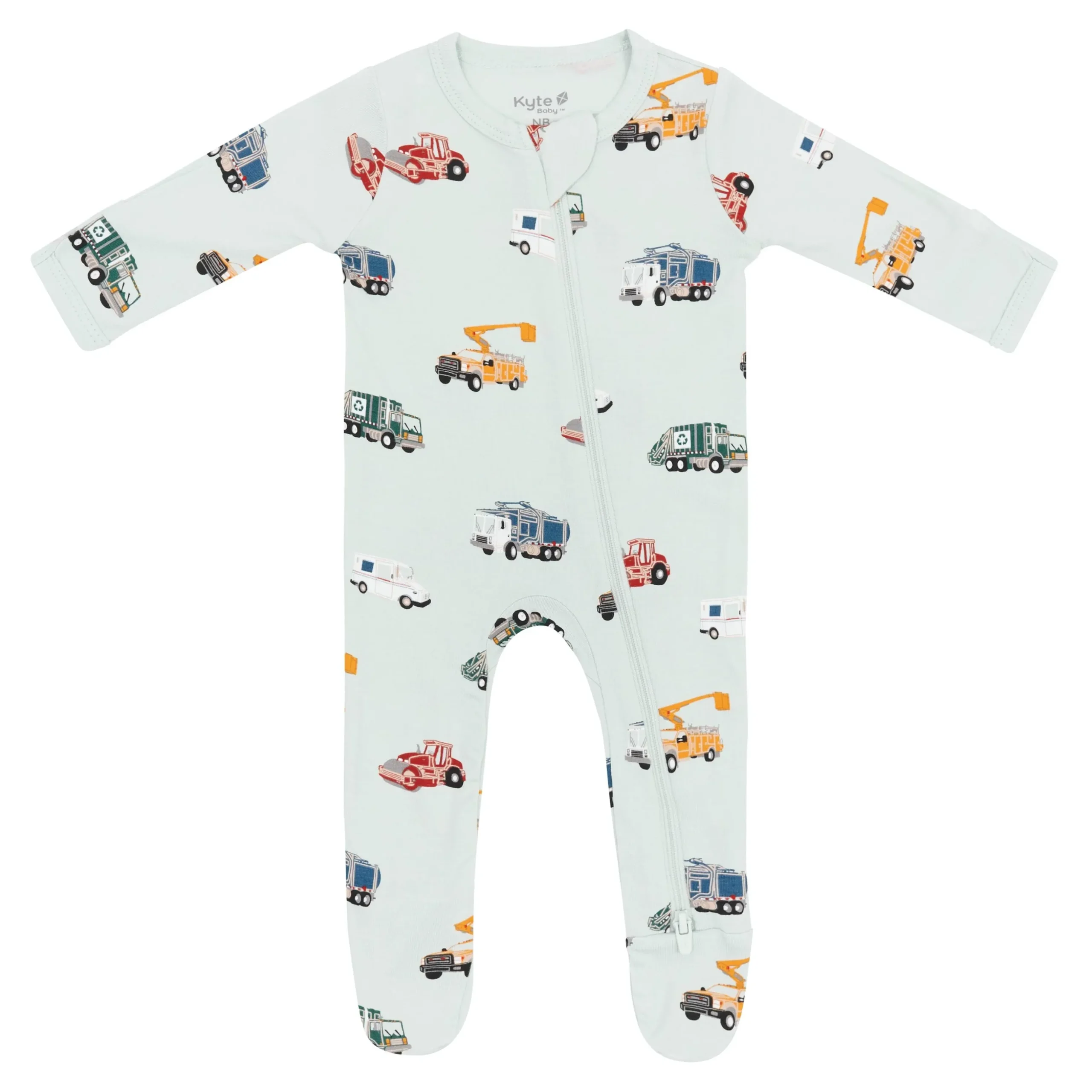 Zippered Footie in City Vehicles