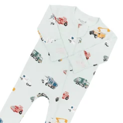 Zippered Footie in City Vehicles