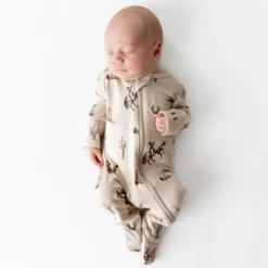 Zippered Footie in Classic Cowboy