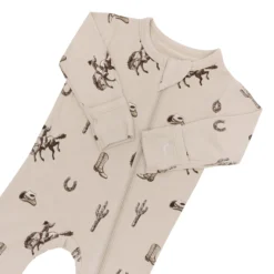 Zippered Footie in Classic Cowboy