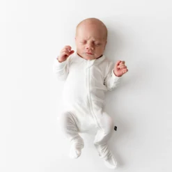 Zippered Footie in Cloud