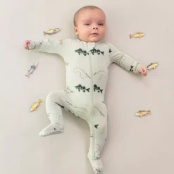 Zippered Footie in Fishing