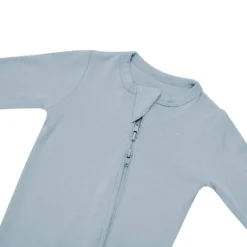 Zippered Footie in Fog