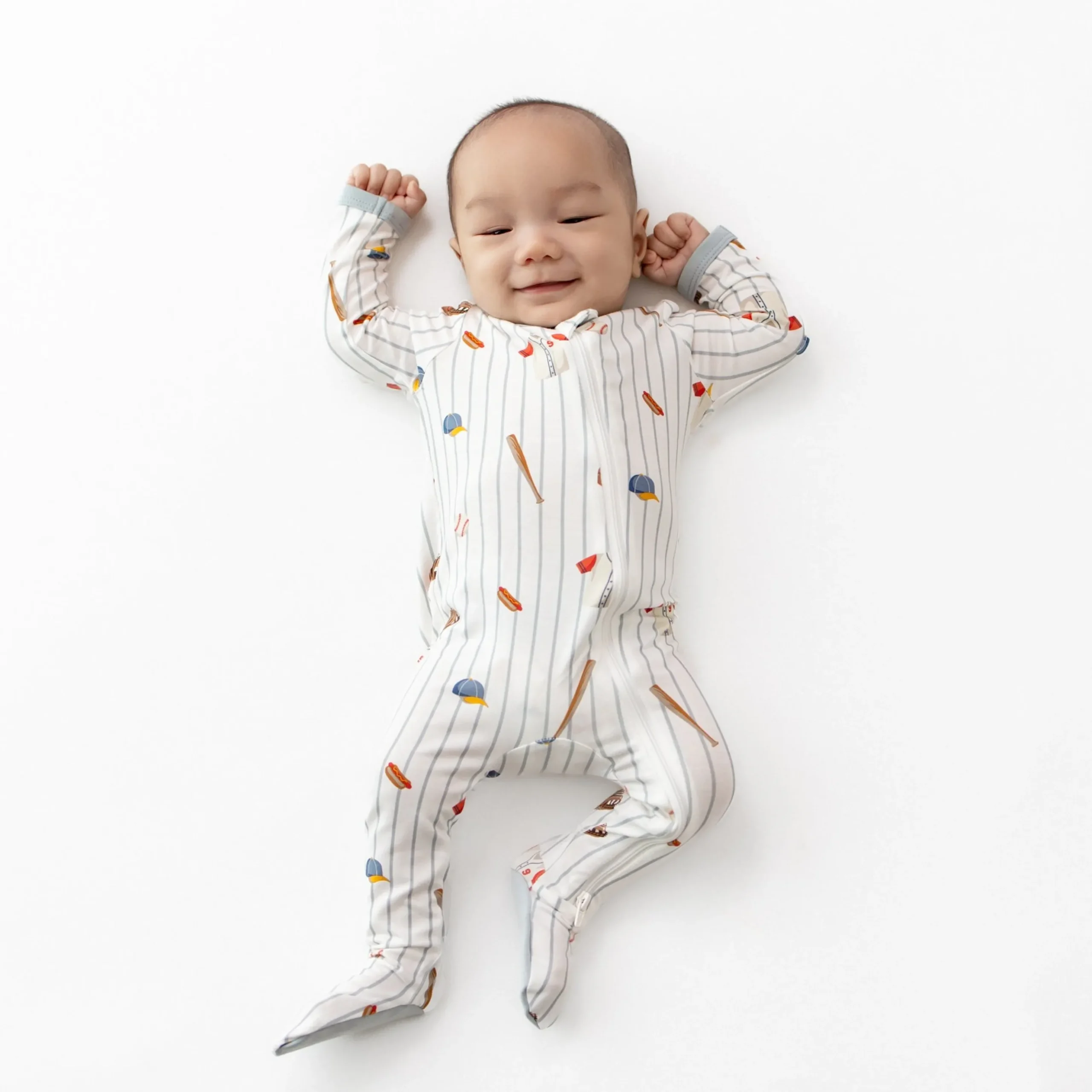 Zippered Footie in Home Run