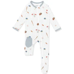 Zippered Footie in Home Run
