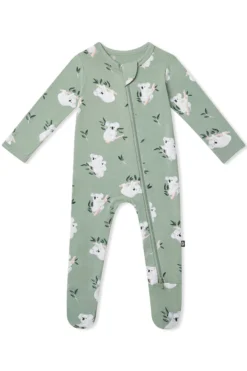 Zippered Footie in Koala
