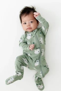 Zippered Footie in Koala