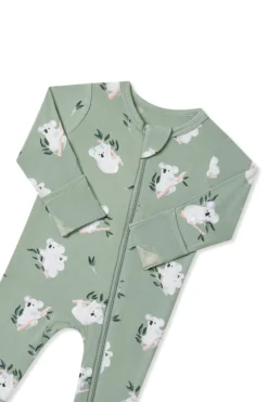 Zippered Footie in Koala
