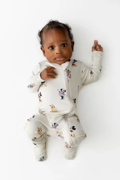 Zippered Footie in Mickey Mouse and Friends