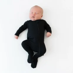 Zippered Footie in Midnight