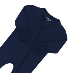 Zippered Footie in Navy