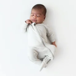 Zippered Footie in Oat