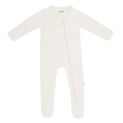 Zippered Footie in Oat