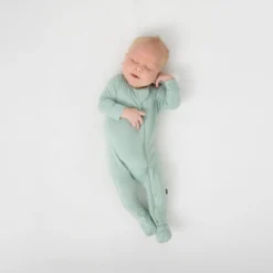 Zippered Footie in Sage