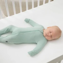 Zippered Footie in Sage