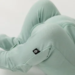 Zippered Footie in Sage