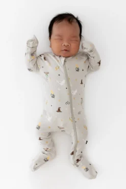 Zippered Footie in Starry Icon