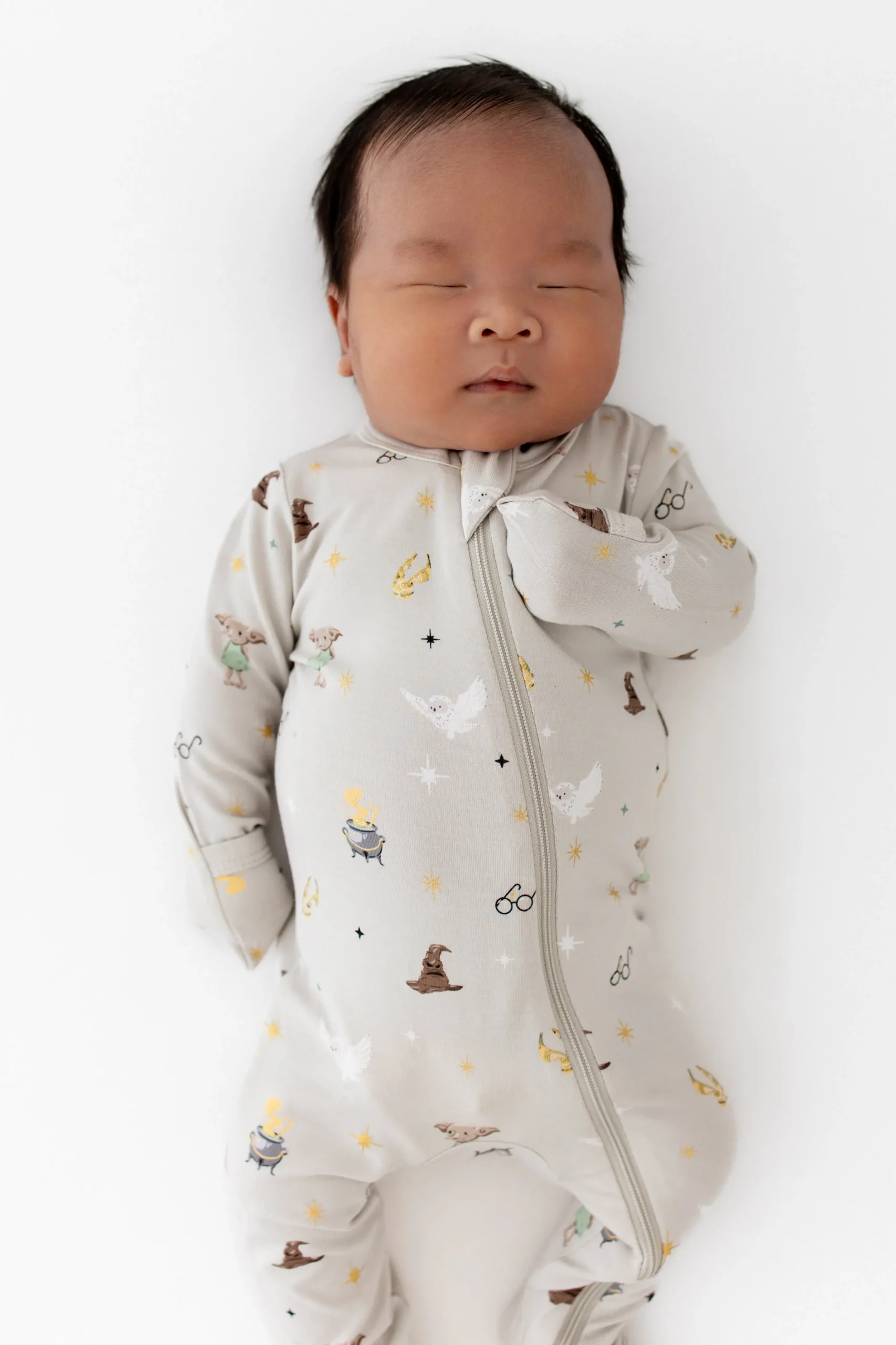 Zippered Footie in Starry Icon