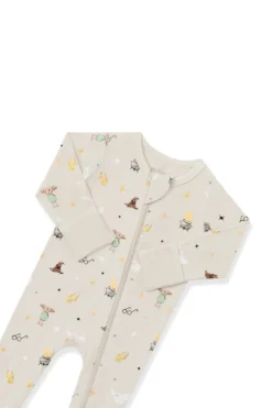 Zippered Footie in Starry Icon