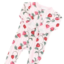 Zippered Footie in Strawberry Fields