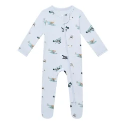 Zippered Footie in Take Off