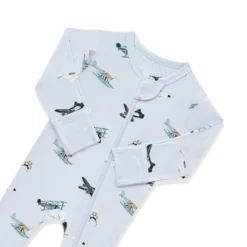 Zippered Footie in Take Off