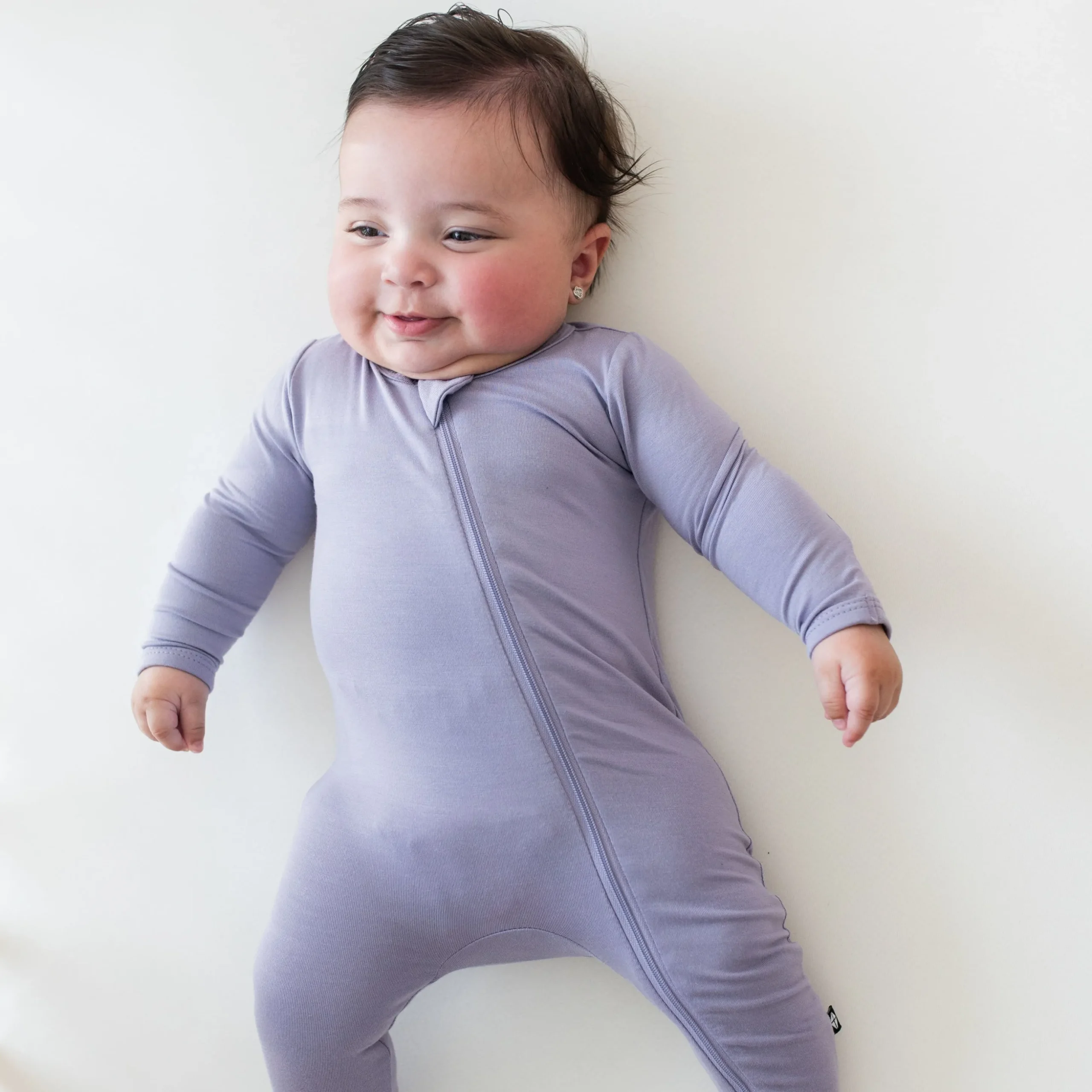 Zippered Footie in Taro