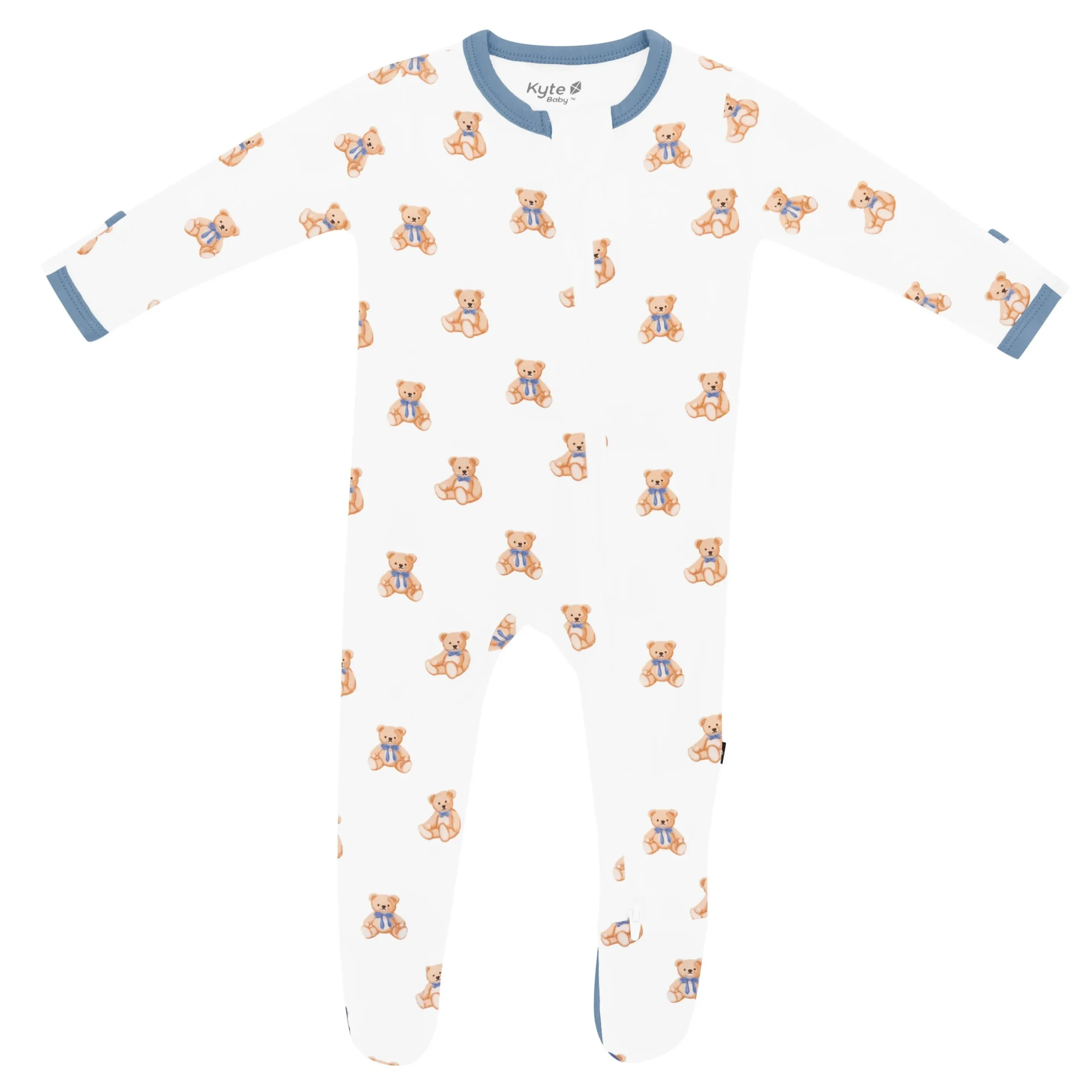 Zippered Footie in Teddy Bear