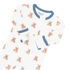 Zippered Footie in Teddy Bear