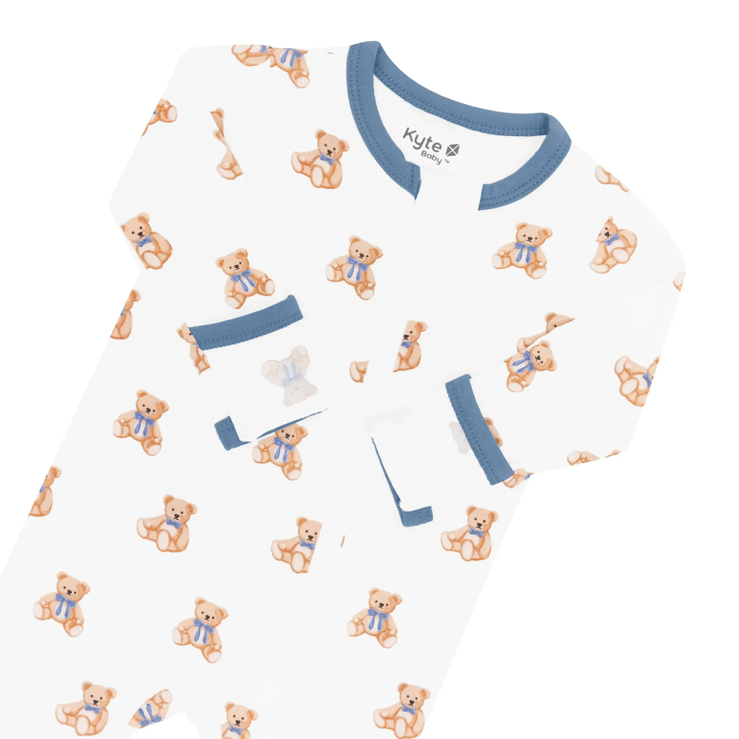 Zippered Footie in Teddy Bear