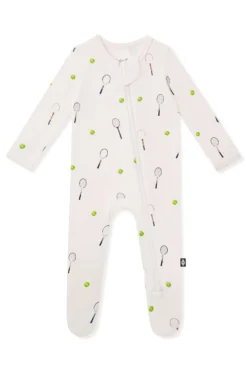 Zippered Footie in Tennis