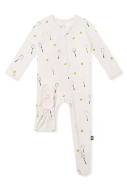 Zippered Footie in Tennis