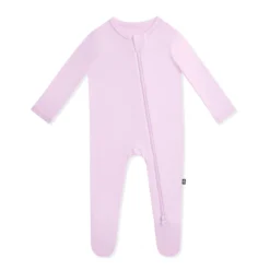 Zippered Footie in Thistle