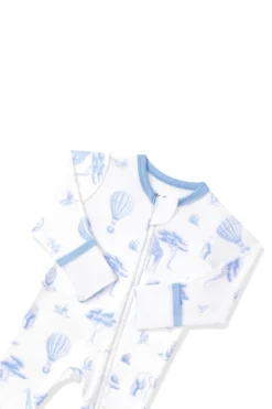 Zippered Footie in Toile Safari