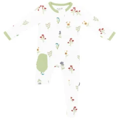 Zippered Footie in Wildflower