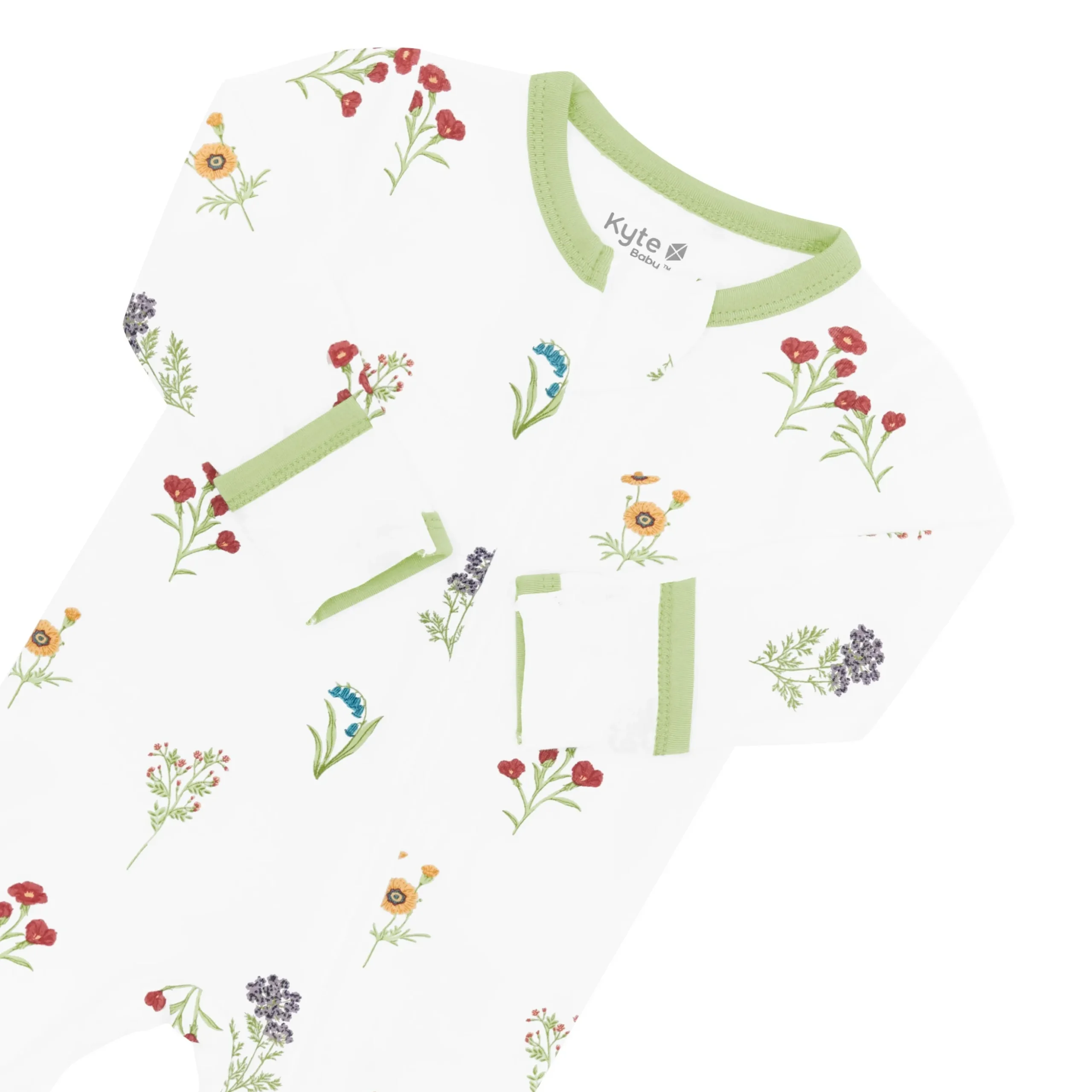Zippered Footie in Wildflower