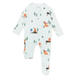 Zippered Footie in Winnie the Pooh Hundred Acre Wood