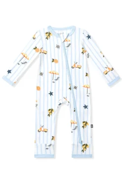 Zippered Romper in Amalfi Coast
